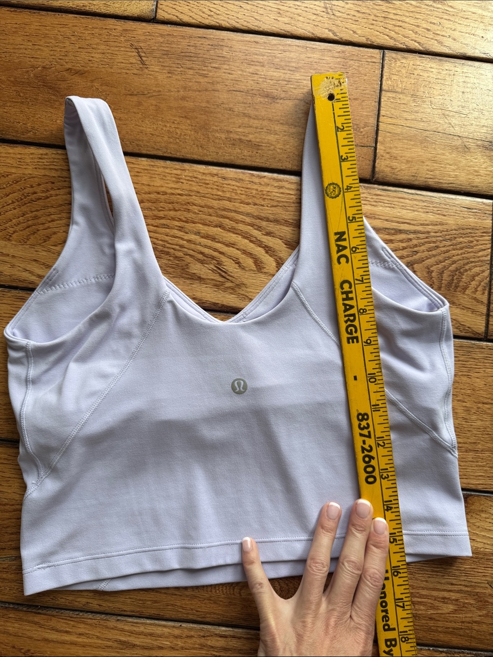 Lululemon Align Tank Top Light Support, A/B Cup Lavender Frost Sz 8 Yoga Workout - Picture 12 of 12